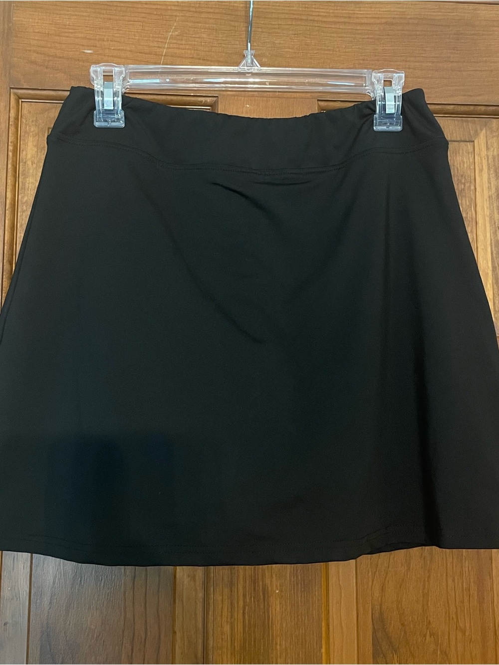 EKOUAER Women’s Black Active Skort with Comfy Waistband, Poly/Spandex, Size M